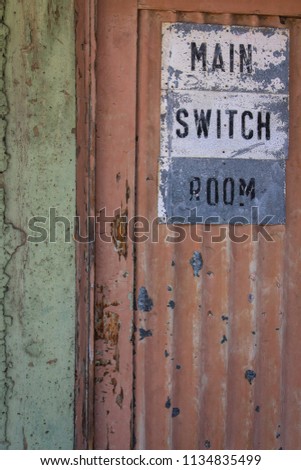 Old door into main switch room