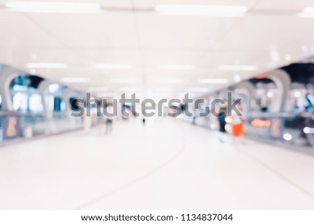 Blurry subway station