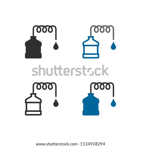 Distillation apparatus icons Royalty-Free Stock Photo #1134938294