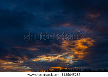 picture of sunset sky
