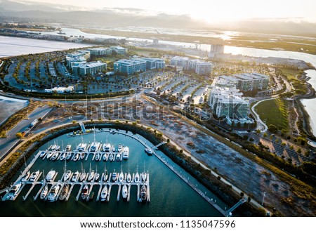Port of Redwood City in California Royalty-Free Stock Photo #1135047596