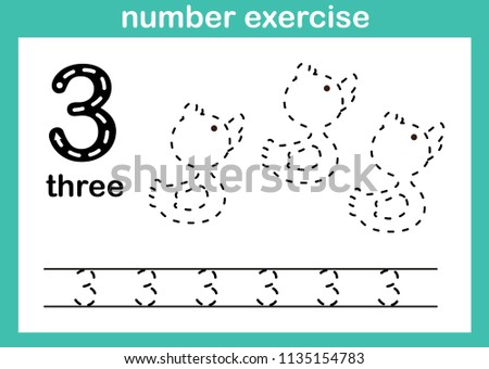 number exercise illustration vector