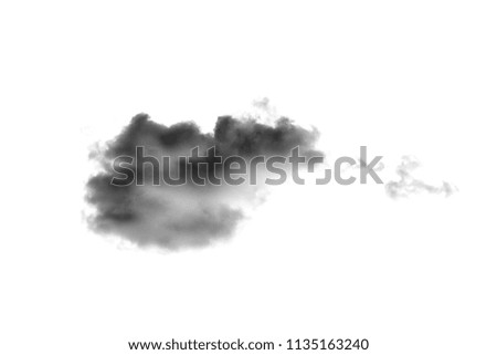 white cloud Isolated on white background,Smoke Textured,brush effect 

