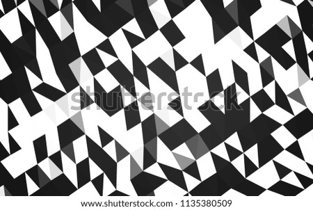 Dark Silver, Gray vector polygonal background. A sample with polygonal shapes. A completely new design for your business.