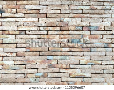 Old brick wall surface background.