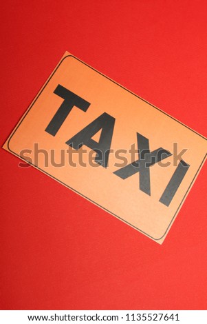Wallpapers with text of a taxi on a red background