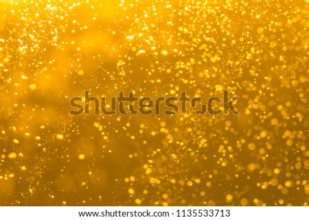 Abstract Gold bokeh Dust Explosion Background
