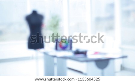 blurred image of creative office.photo with copy space.