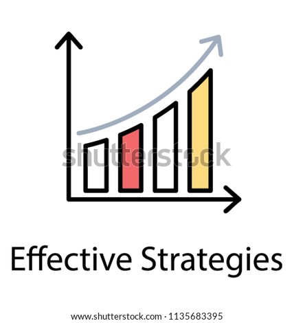 
A bar graphical interpretation with growth arrow to depict revenue growth in best way 
