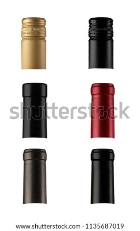 Wine Bottle Caps Royalty-Free Stock Photo #1135687019