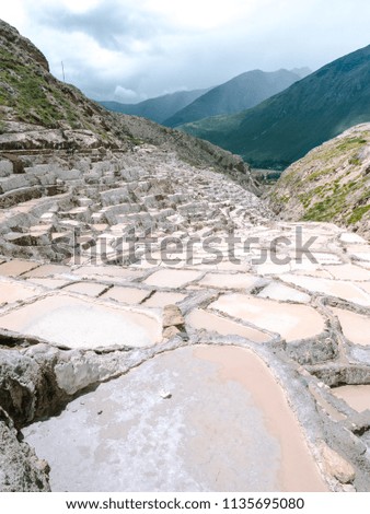 Salt mines in Peru