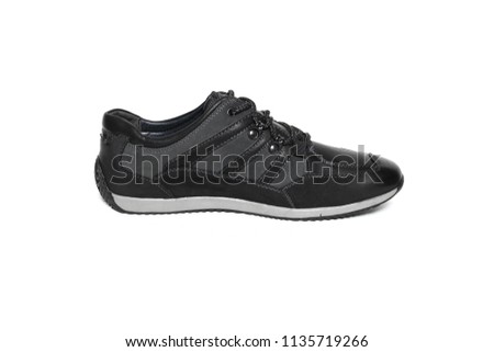 Cool sneakers shoe isolated on white