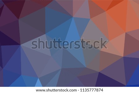Light Blue, Red vector abstract mosaic backdrop. A completely new color illustration in a polygonal style. Brand new design for your business.