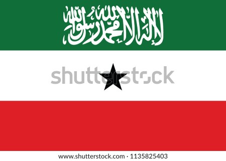 Flag of Somaliland. vector illustration.