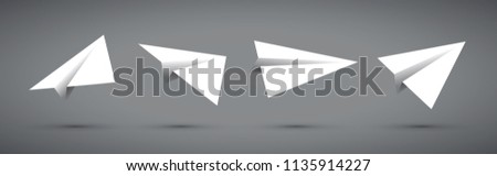 set of paper aeroplanes