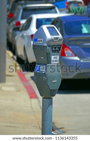 Close-up of a parking meter, San Francisco, California
