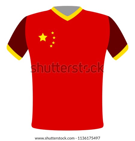 Flag t-shirt of China