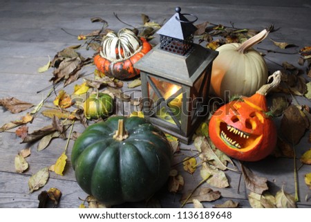 funny pumpkin decoration