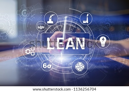 Lean manufacturing. Quality and standardization. Business process improvement. Royalty-Free Stock Photo #1136256704