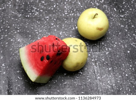 watermelon on a dark background