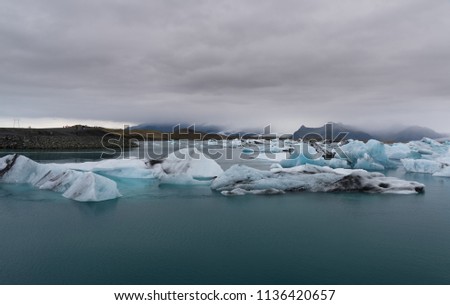Beautiful icebergs in Iceland