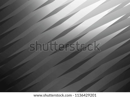 Dark Silver, Gray vector cover with long lines. Lines on blurred abstract background with gradient. The pattern can be used for busines ad, booklets, leaflets