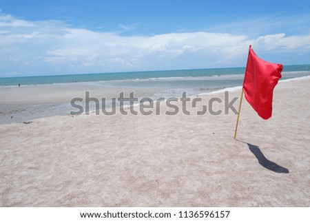Red Flag at the Beach