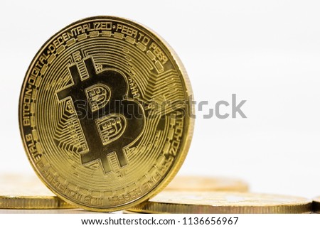 bitcoin isolated on white