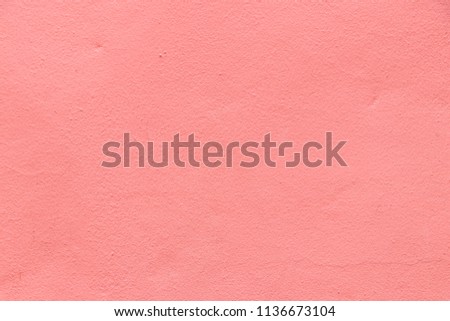 Grunge red color concrete wall textured background