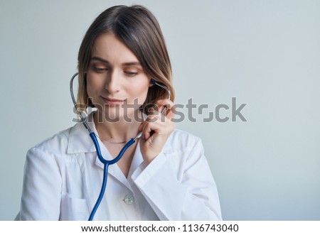   doctor with stethoscope                             