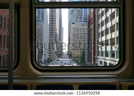 Chicago, train window view
