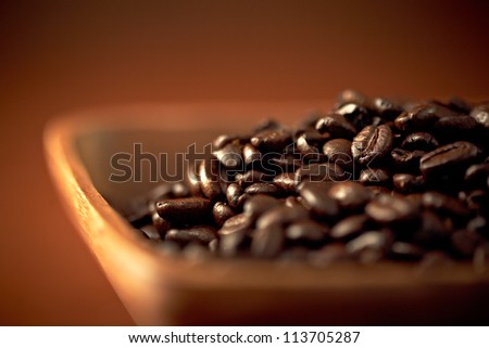 brown coffee, close-up