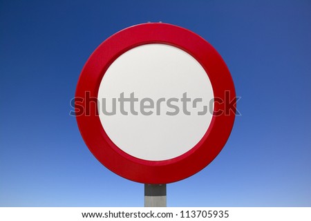 traffic signs with sky background