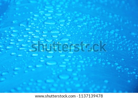 abstract rain drops on plastic