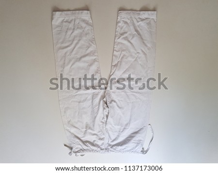 Judo pants isolated on white background