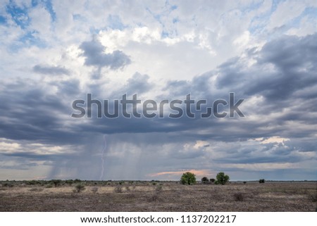 Thunderstorm at the Central Kalahari Game Reserve in Botswana