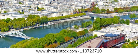 River Seine and Paris, France