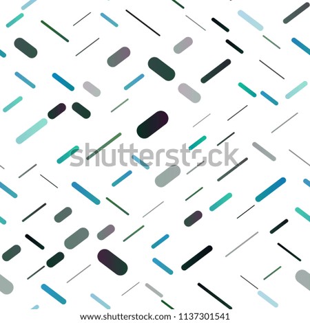 Light Blue, Green vector seamless layout with flat lines. Blurred decorative design in simple style with lines. The pattern can be used for busines ad, booklets, leaflets