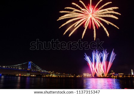 Fireworks over Philadelphia
