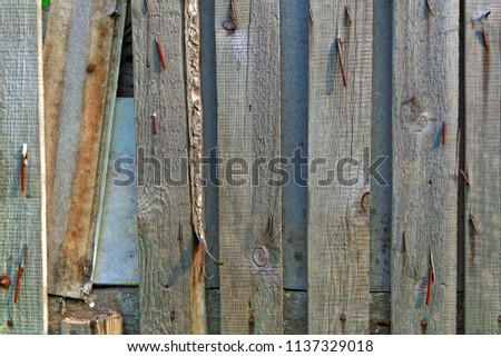 Texture of old wooden boards old wooden texture background, close-up.