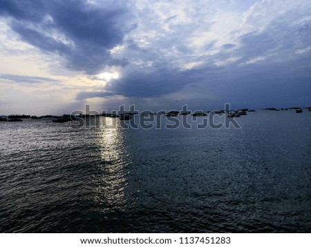 sea, Pattaya Thailand, sunset