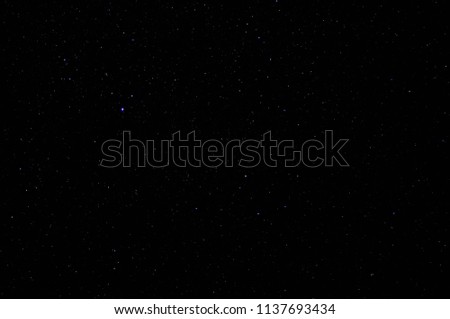 A view on a beautiful night sky full of stars