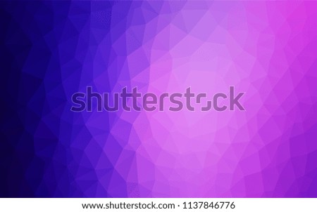 Light Purple, Pink vector shining triangular cover. Creative geometric illustration in Origami style with gradient. Textured pattern for your backgrounds.