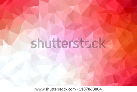 Light Red vector low poly layout. A sample with polygonal shapes. Template for cell phone's backgrounds.
