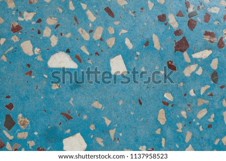abstract background and texture on the floor of a mosaic in blue tones