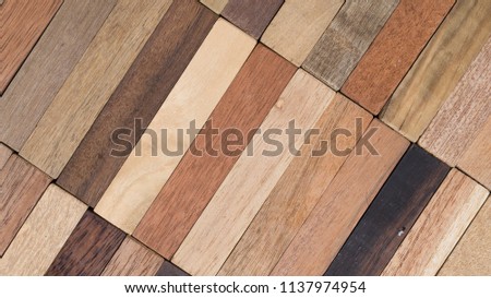wood specimen from different tropical hardwood that grow in Indonesia. seamless wood parquet texture. natural background