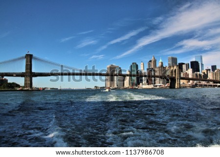 A view of New York taken from the sea
