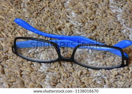 glasses on the floor
