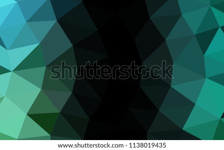 Light BLUE vector abstract mosaic abstract mosaic. A completely new color illustration in a vague style. Triangular pattern for your business design.