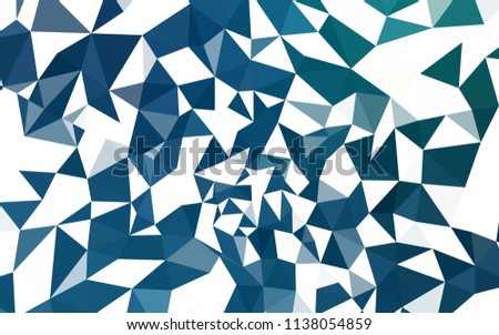 Light Blue, Green vector polygon abstract layout. Shining colorful illustration with triangles. A new texture for your web site.
